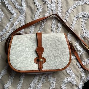 Dooney & Bourke White Leather Crossbody Purse
